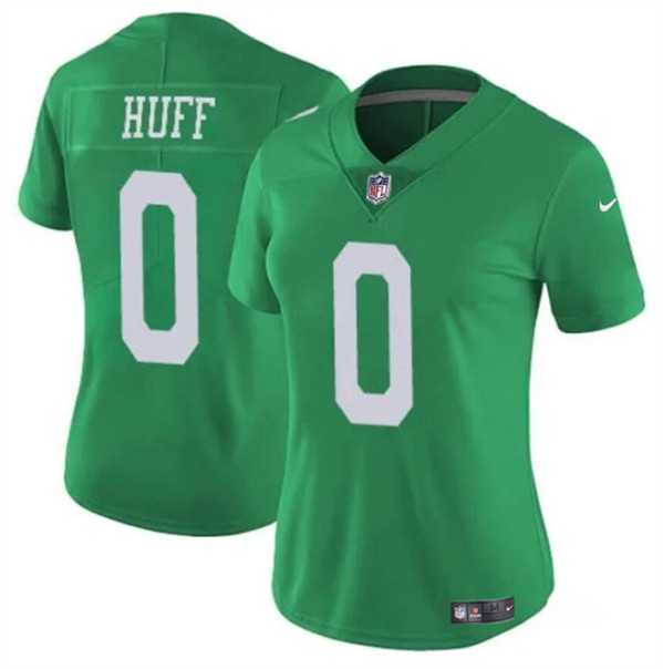 Womens Philadelphia Eagles #0 Bryce Huff Green Vapor Untouchable Throwback Limited Football Stitched Jersey Dzhi